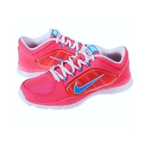Nike Flex Trainer 4 Arctic pink hyper punch heritage blue athletic shoes size 6